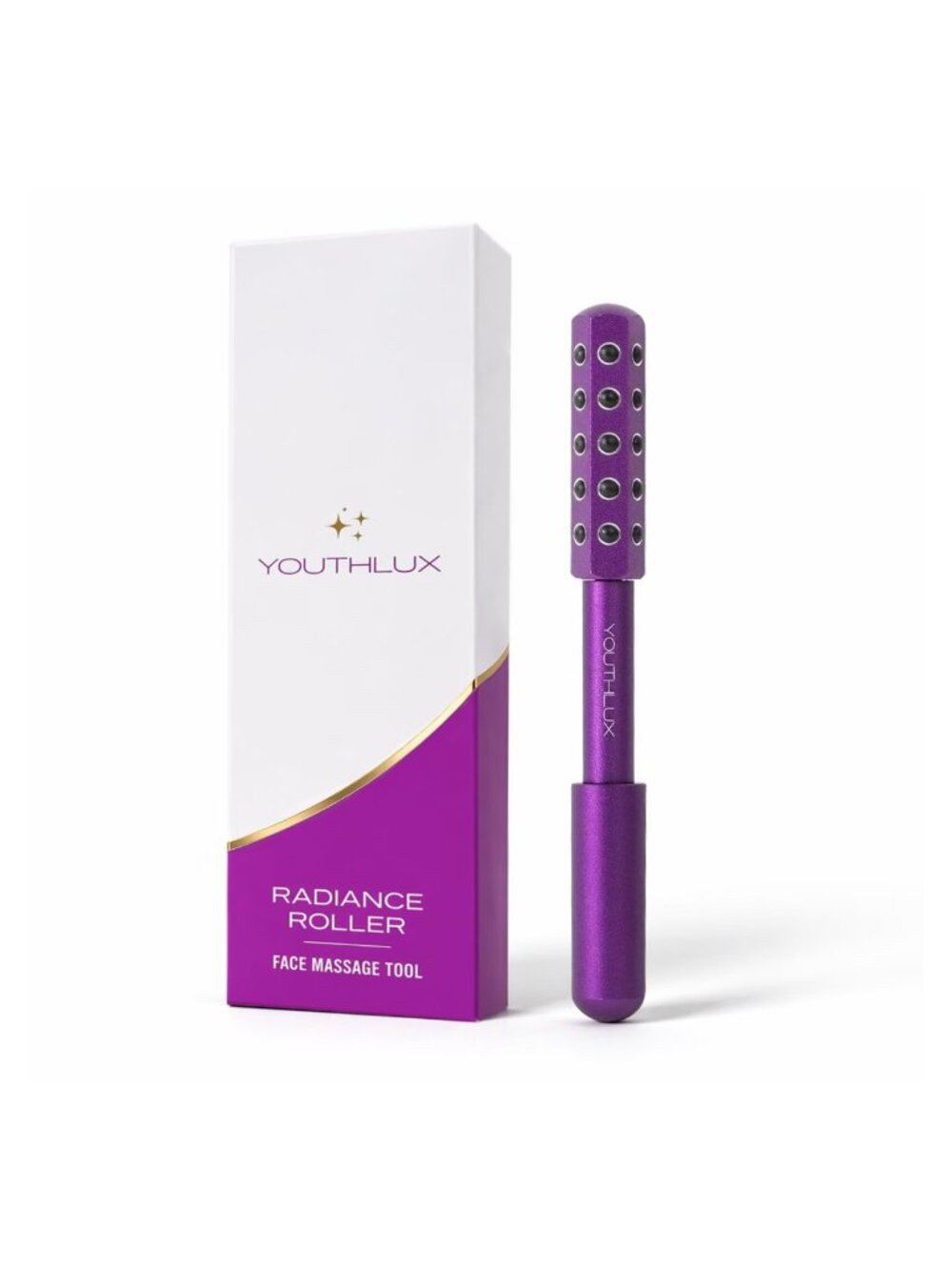 Facial Massage Roller Germanium Stone Wand for Lifting Sculpting De-Puffing